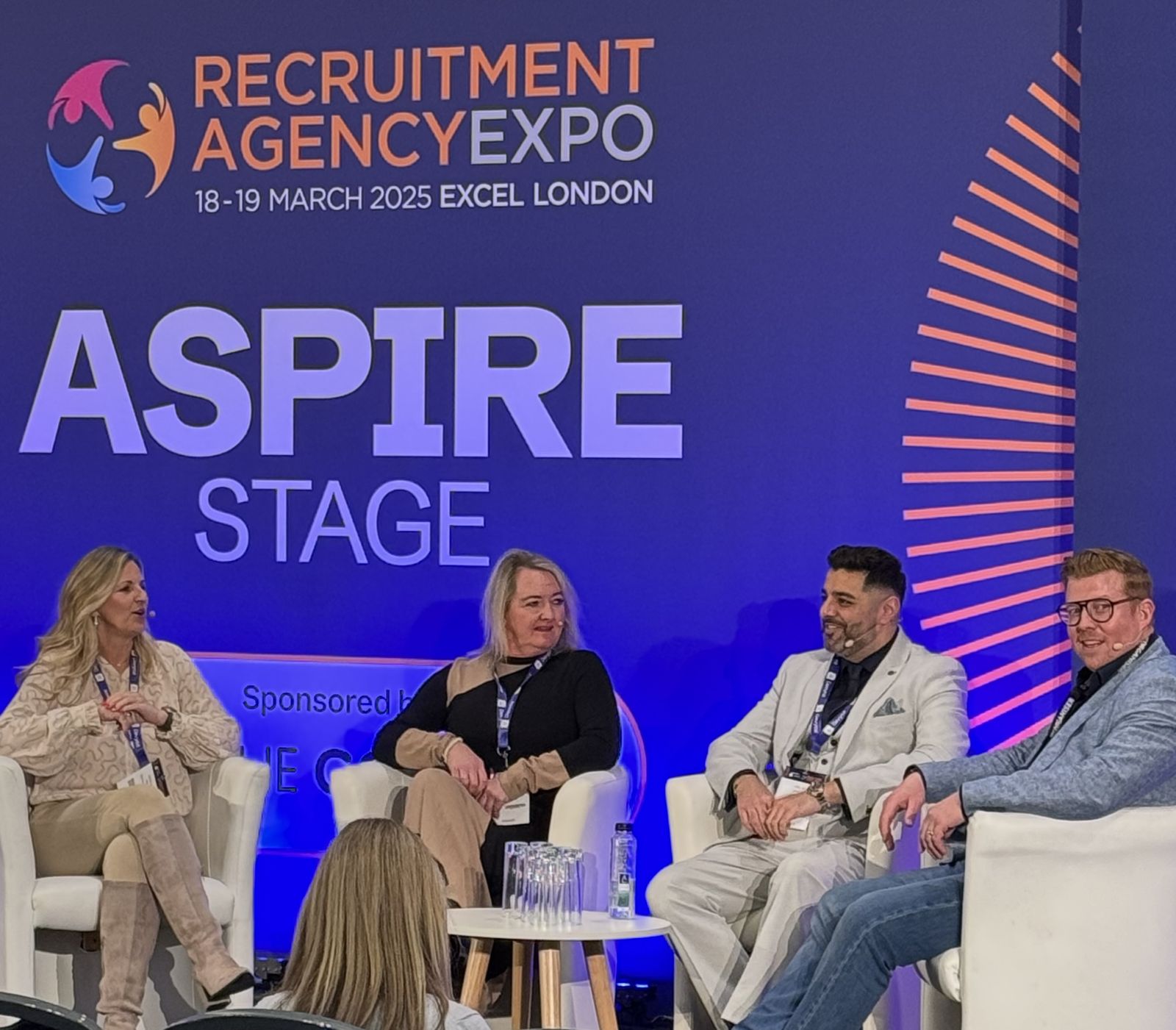Neil Ray, Aspire Stage panel, Recruitment Agency Expo, ExCeL London, March 2025